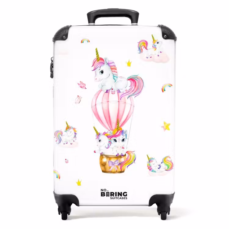 Luchtige eenhoorns NBS - Handbagage koffer - Unisex middel -productfoto_recht