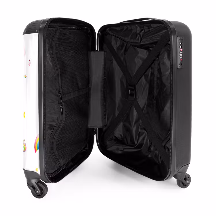 Luchtige eenhoorns NBS - Handbagage koffer - Unisex middel -binnenkant