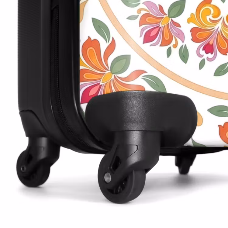 Koffer - Mandala – Blumen – Dekoration – Farbenfroh – Abstrakt - Mandala - Bloemen - Decoratie - Kleurrijk - Abstract NBS - Handbagage koffer - Vrouwen middel