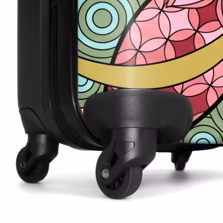 Koffer - Mandala – Geometrisch – Kunst – Dekorativ – Farbenfroh - Mandala - Geometrisch - Kunst - Decoratief - Kleurrijk NBS - Handbagage koffer - Vrouwen middel