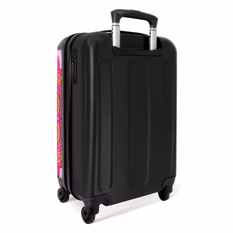 Koffer - Mandala – Kreis – Spirituell – Orientalisch – Rosa - Mandala - Cirkel - Spiritueel - Oosters - Roze NBS - Handbagage koffer - Vrouwen middel