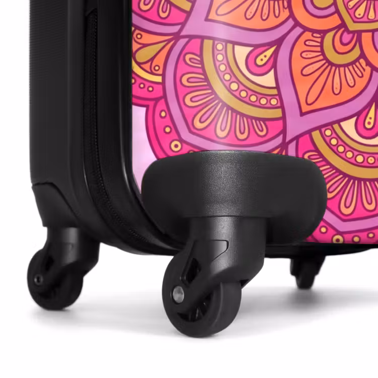 Koffer - Mandala – Kreis – Spirituell – Orientalisch – Rosa - Mandala - Cirkel - Spiritueel - Oosters - Roze NBS - Handbagage koffer - Vrouwen middel