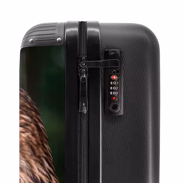 Koffer - Mäusebussard – Raubvogel – Natur – Braun - Buizerd - Roofvogel - Natuur - Bruin NBS - Handbagage koffer - Volwassenen Unisex middel