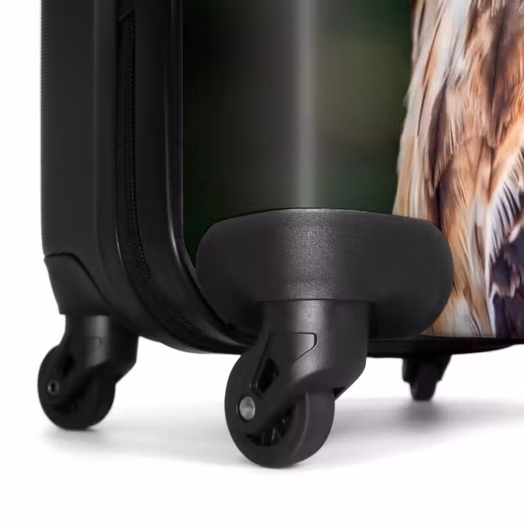 Koffer - Mäusebussard – Raubvogel – Natur – Braun - Buizerd - Roofvogel - Natuur - Bruin NBS - Handbagage koffer - Volwassenen Unisex middel