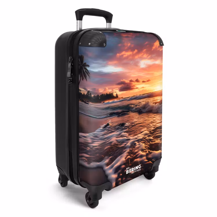 Zee bij zonsondergang NBS - Handbagage koffer - Volwassenen Unisex middel -productfoto_3d