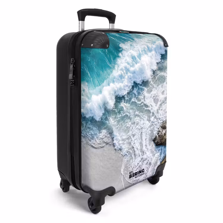 Koffer - Meer – Golf – Strand – Natur – Blau - Zee - Golf - Strand - Natuur - Blauw NBS - Handbagage koffer - Volwassenen Unisex middel
