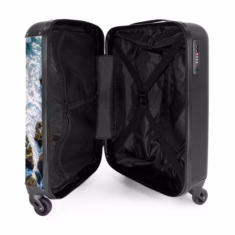 Koffer - Meer – Golf – Strand – Natur – Blau - Zee - Golf - Strand - Natuur - Blauw NBS - Handbagage koffer - Volwassenen Unisex middel