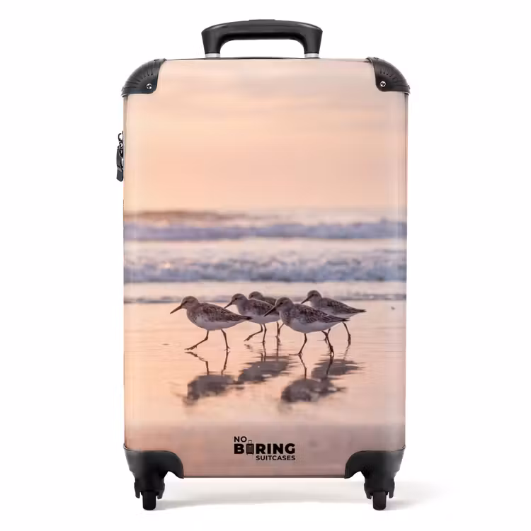 Koffer - Meer – Vögel – Strand - Zee - Vogels - Strand NBS - Handbagage koffer - Volwassenen Unisex middel