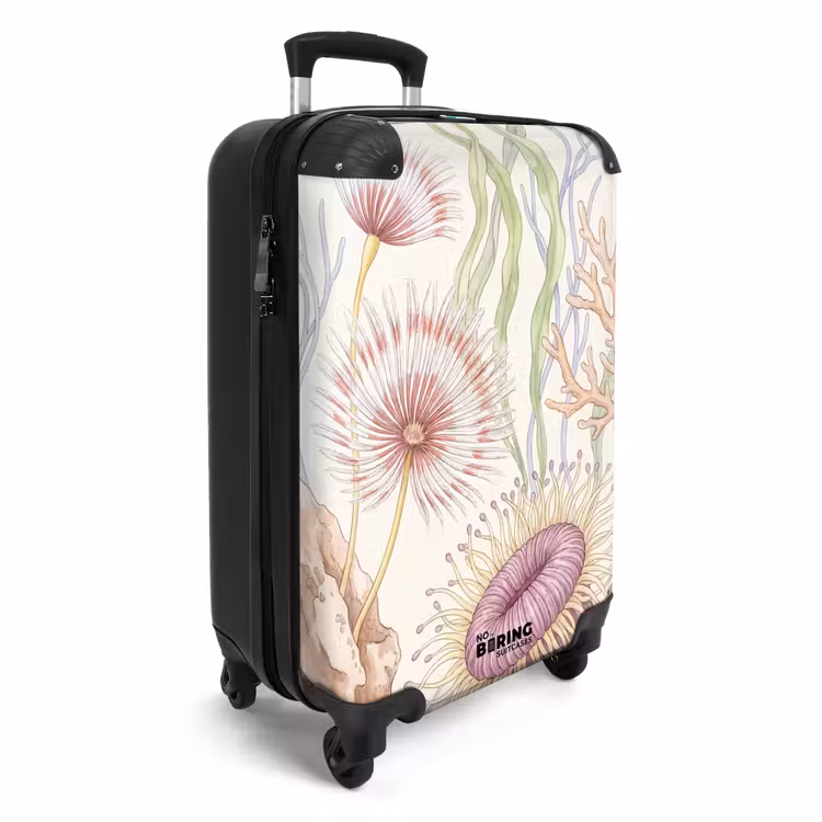 Koffer - Meeresleben – Korallen – Unterwasser – Illustration – Farbenfroh - Zeeleven - Koraal - Onderwater - Illustratie - Kleurrijk NBS - Handbagage koffer - Volwassenen Unisex middel