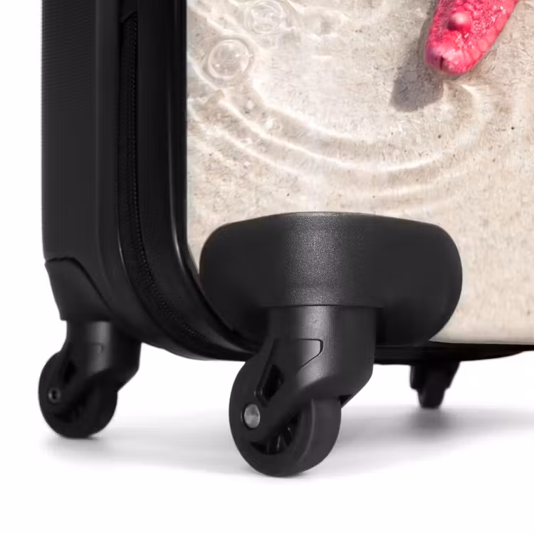 Koffer - Meeresleben – Seestern – Strand – Rosa – Wasser - Zeeleven - Zeester - Strand - Roze - Water NBS - Handbagage koffer - Vrouwen middel