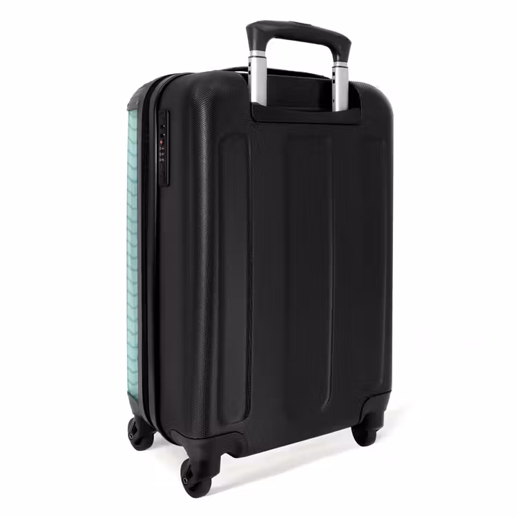 Zee patroon blauw NBS - Handbagage koffer - Kinderen Unisex middel -achterkant
