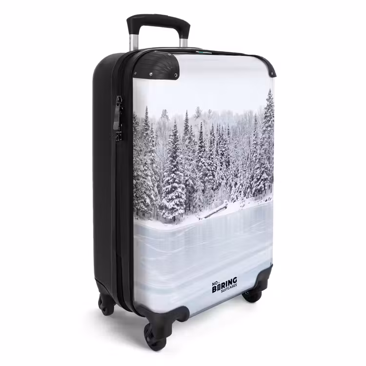 Koffer - Mehr – Kiefern – Eis – Winter – Beruhigend - Meer - Dennen - IJs - Winter - Rustgevend NBS - Handbagage koffer - Volwassenen Unisex middel
