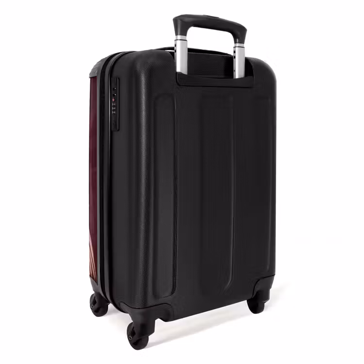 Koffer - Mensch – Hut – Cocktail – Abstrakt – Braun - Mens - Hoed - Cocktail - Abstract - Bruin NBS - Handbagage koffer - Vrouwen middel