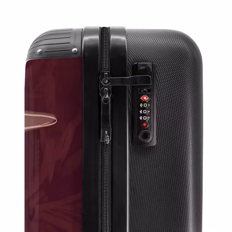 Koffer - Mensch – Hut – Cocktail – Abstrakt – Braun - Mens - Hoed - Cocktail - Abstract - Bruin NBS - Handbagage koffer - Vrouwen middel