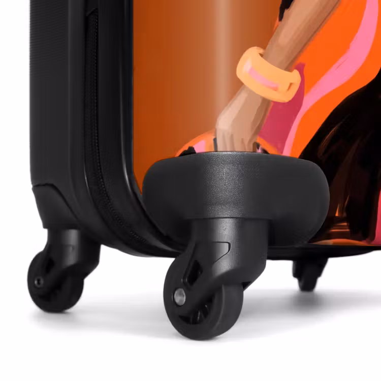Koffer - Menschen – Duo – Mode – Illustration – Farbenfroh - Mensen - Duo - Mode - Illustratie - Kleurrijk NBS - Handbagage koffer - Vrouwen middel