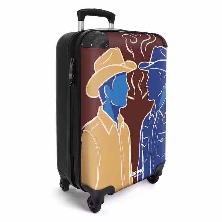 Koffer - Menschen – Profil – Zigarette – Abstrakt – Kunst - Mensen - Profiel - Sigaret - Abstract - Kunst NBS - Handbagage koffer - Vrouwen middel