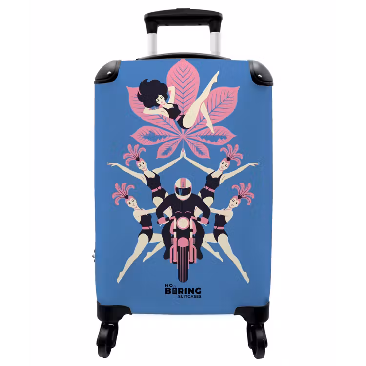 Koffer - Menschen – Tanz – Motorrad – Retro – Rosa - Mensen - Dans - Motor - Retro - Roze NBS - Handbagage koffer - Vrouwen middel