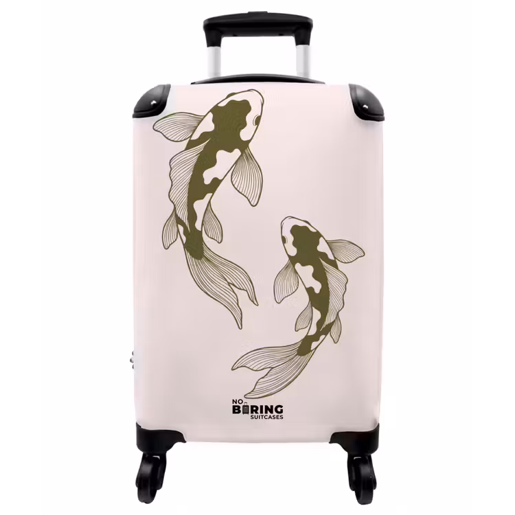 Koffer - Menschen – Tanzen – Party – Vintage – Grün - Mensen - Dansend - Feest - Vintage - Groen NBS - Handbagage koffer - Vrouwen middel