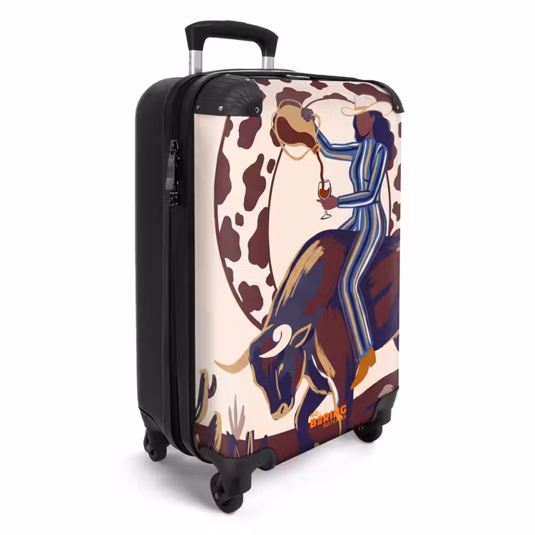 Koffer - Menschen – Tiere – Cowboy – Abstrakt – Bunt - Mensen - Dieren - Cowboy - Abstract - Kleurrijk NBS - Handbagage koffer - Vrouwen middel