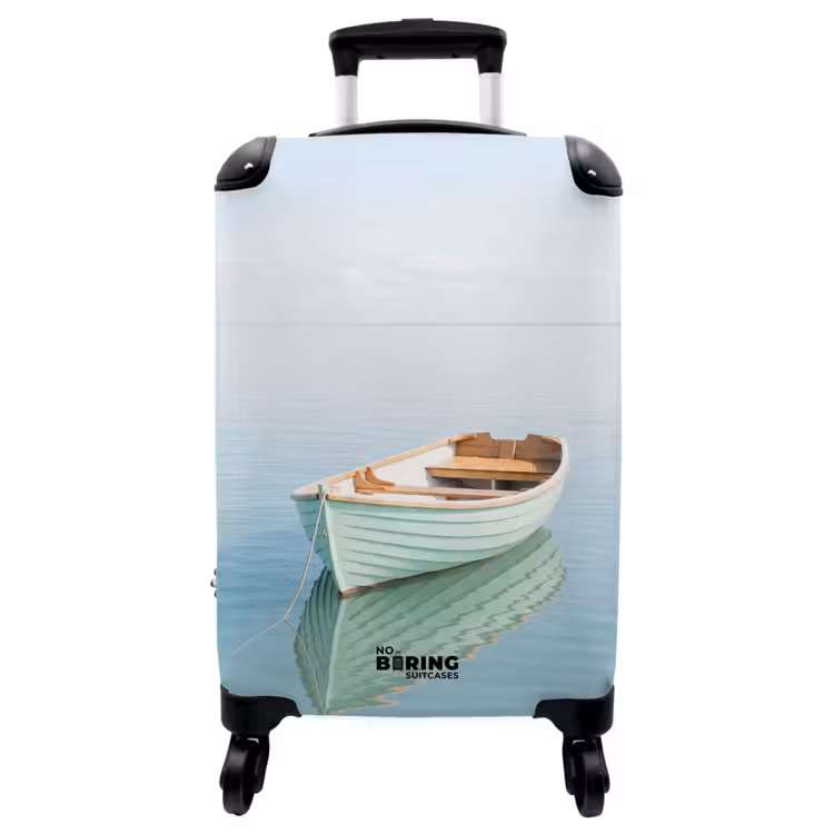 Koffer - Minimalistisch – Boot – Meer - Minimalistisch - Boot - Zee NBS - Handbagage koffer - Vrouwen middel