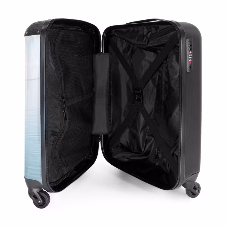 Koffer - Minimalistisch – Boot – Meer - Minimalistisch - Boot - Zee NBS - Handbagage koffer - Vrouwen middel