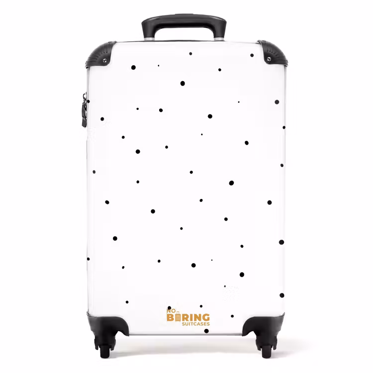 Minimalistisch stippenveld NBS - Handbagage koffer - Volwassenen Unisex middel -productfoto_recht