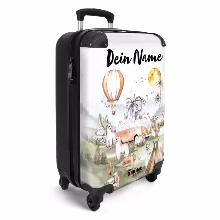 Alpaca avontuur NBS - Handbagage koffer - Kinderen Unisex middel -productfoto_3d