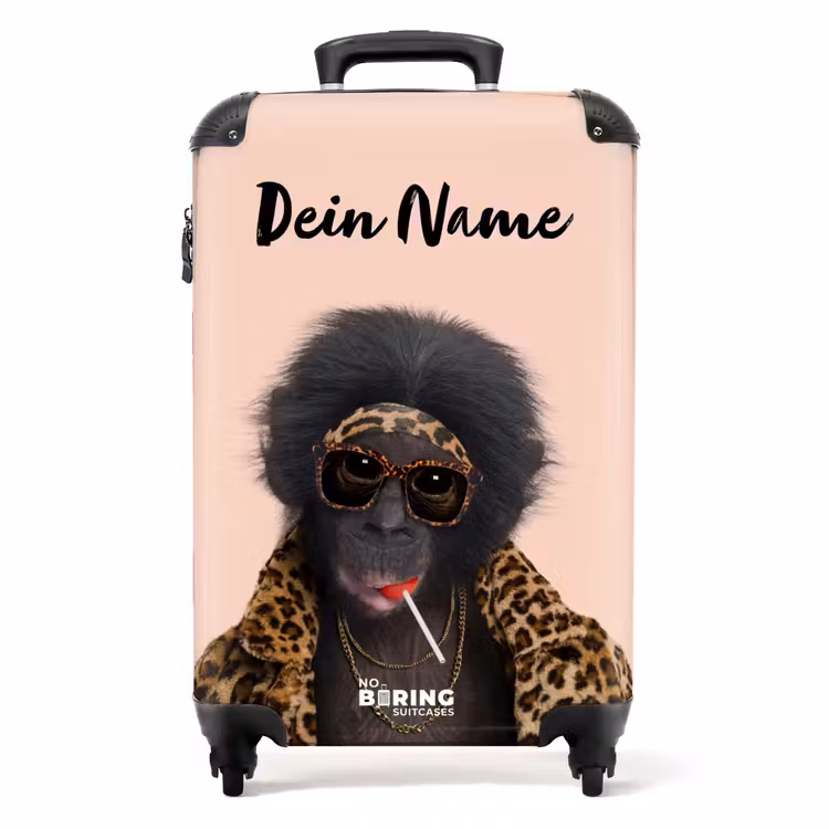 Aap met Loly NBS - Handbagage koffer - Kinderen Unisex middel -productfoto_recht