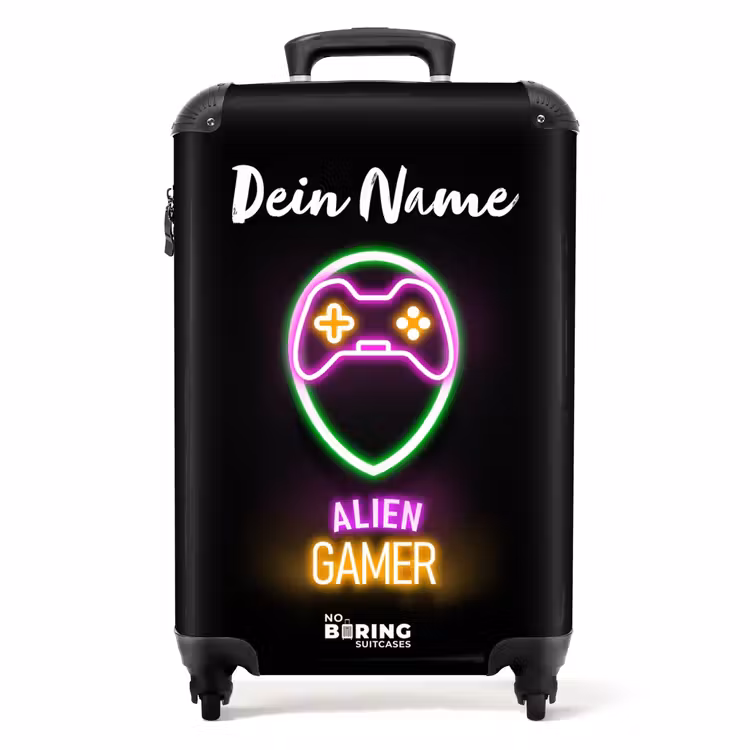 Alien Gamer NBS - Handbagage koffer - Kinderen Unisex middel -productfoto_recht