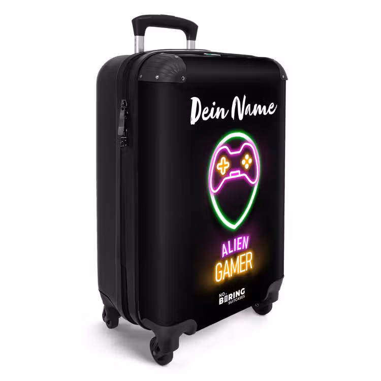 Alien Gamer NBS - Handbagage koffer - Kinderen Unisex middel -productfoto_3d
