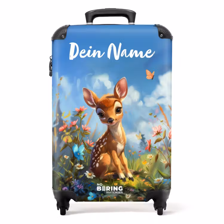 Bailey bloemenhertje NBS - Handbagage koffer - Kinderen Unisex middel -productfoto_recht