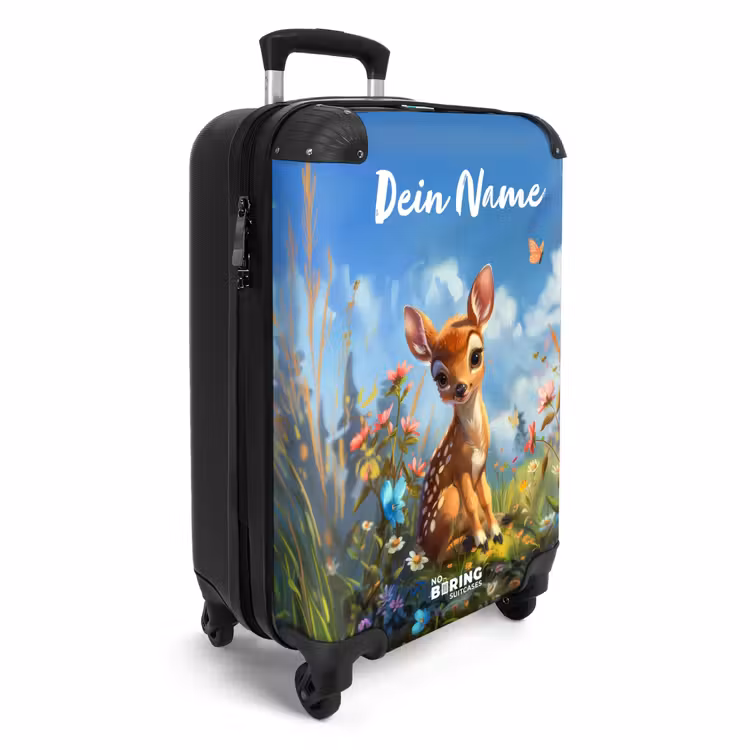 Bailey bloemenhertje NBS - Handbagage koffer - Kinderen Unisex middel -productfoto_3d