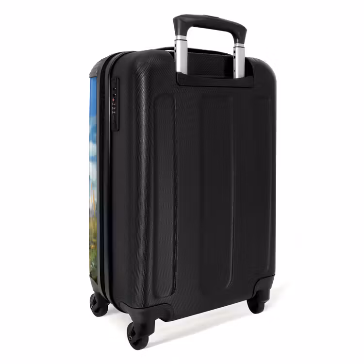 Bailey bloemenhertje NBS - Handbagage koffer - Kinderen Unisex middel -achterkant