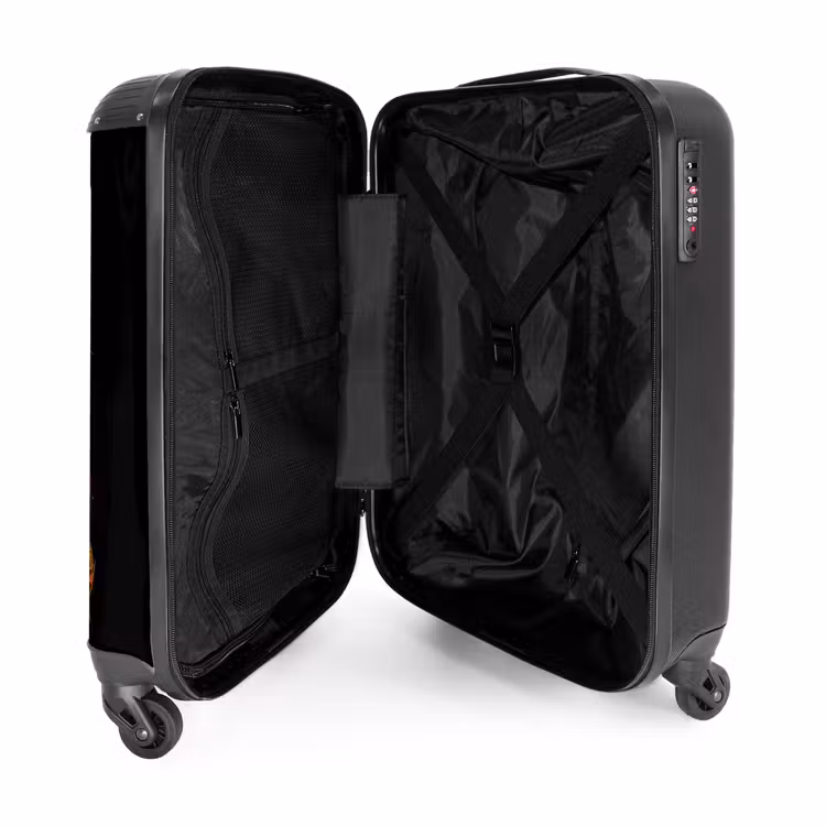 Kleurrijke Leeuw in Graffiti Stijl NBS - Handbagage koffer - Kinderen Unisex middel -binnenkant