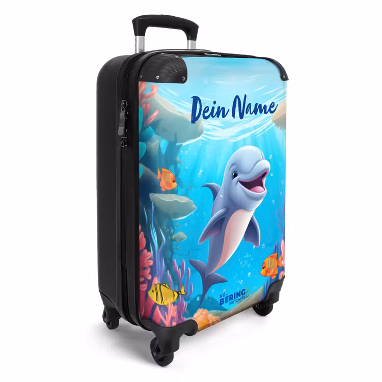 Dolfje Dolfijn NBS - Handbagage koffer - Kinderen Unisex middel -productfoto_3d