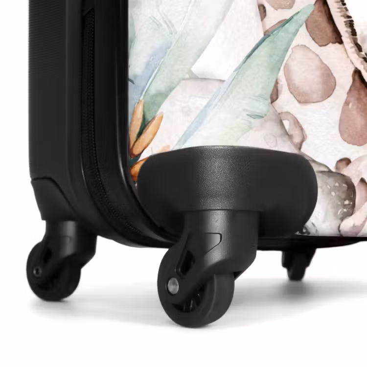Jungle in Lichte Kleuren NBS - Handbagage koffer - Kinderen Unisex middel -wiel