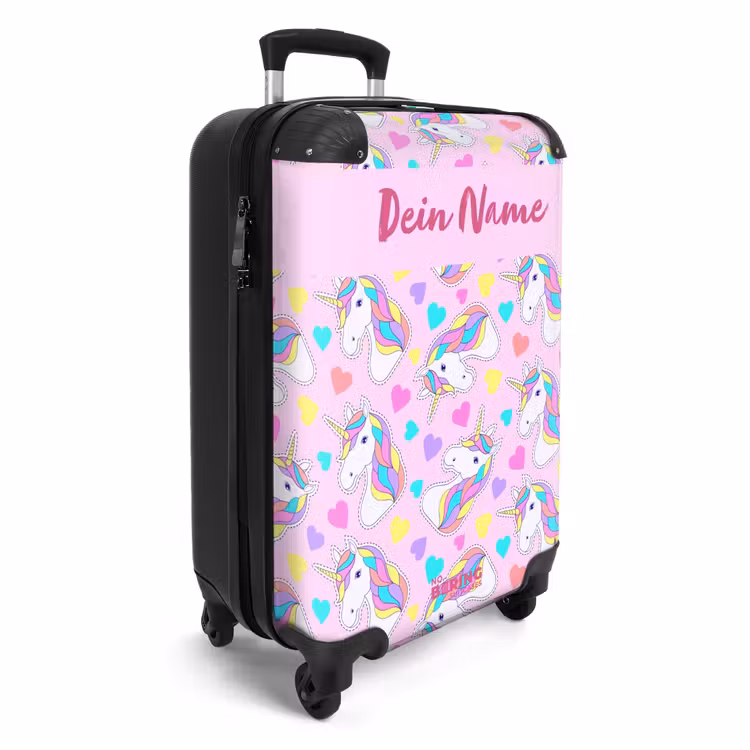 Eenhoorn euforie NBS - Handbagage koffer - Kinderen Unisex middel -productfoto_3d