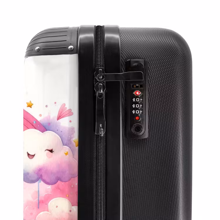 Eenhoorndromen NBS - Handbagage koffer - Kinderen Unisex middel -slot