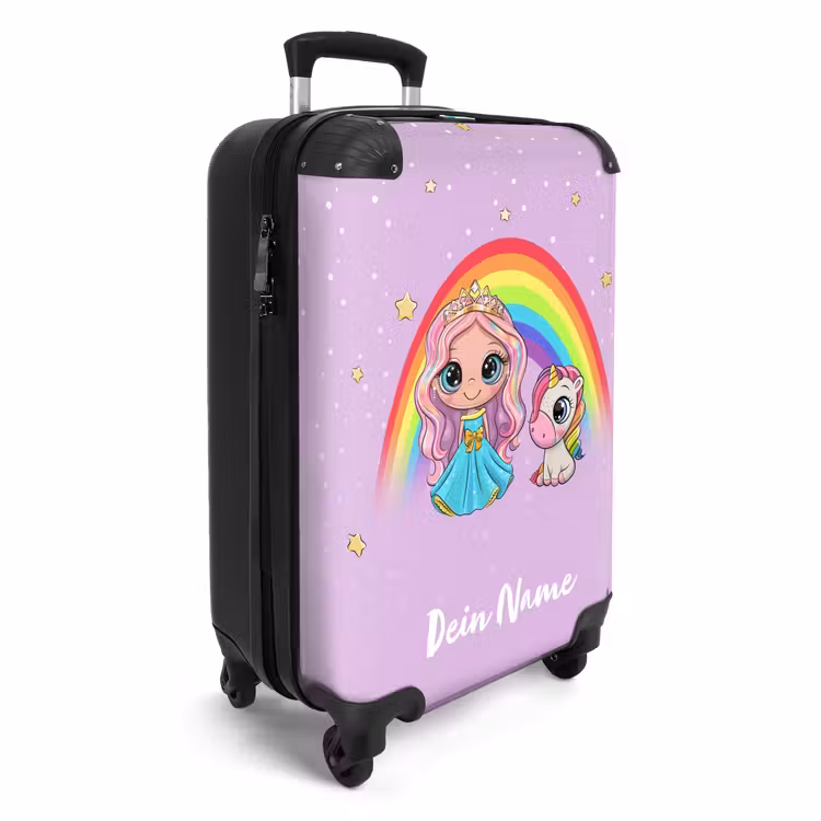 Elza eenhoornprinses NBS - Handbagage koffer - Kinderen Unisex middel -productfoto_3d