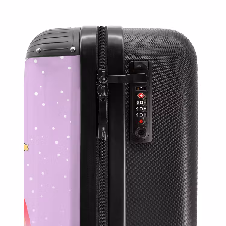 Elza eenhoornprinses NBS - Handbagage koffer - Kinderen Unisex middel -slot