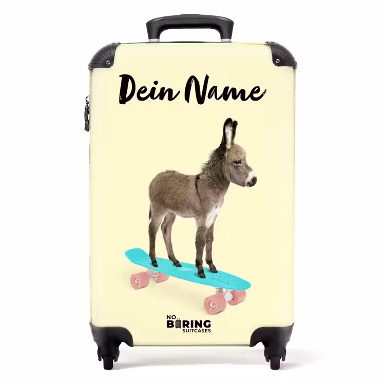 Ezeltje eropuit NBS - Handbagage koffer - Kinderen Unisex middel -productfoto_recht
