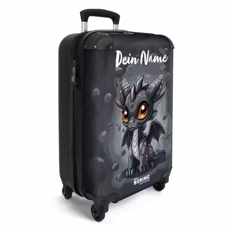 Gino grijsstaart NBS - Handbagage koffer - Kinderen Unisex middel -productfoto_3d