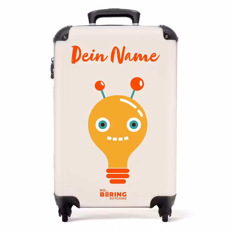 Blinkende bot NBS - Handbagage koffer - Kinderen Unisex middel -productfoto_recht