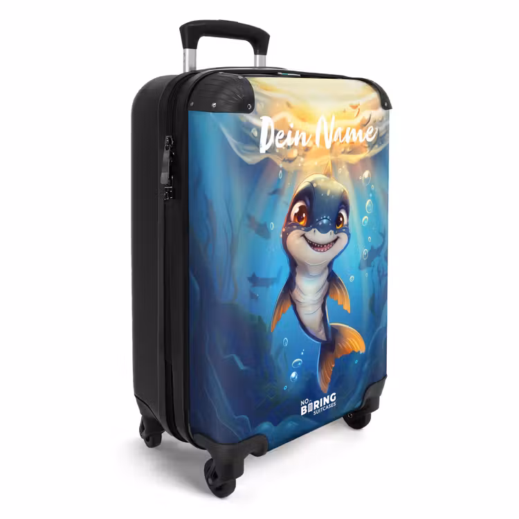 Harry haai NBS - Handbagage koffer - Kinderen Unisex middel -productfoto_3d