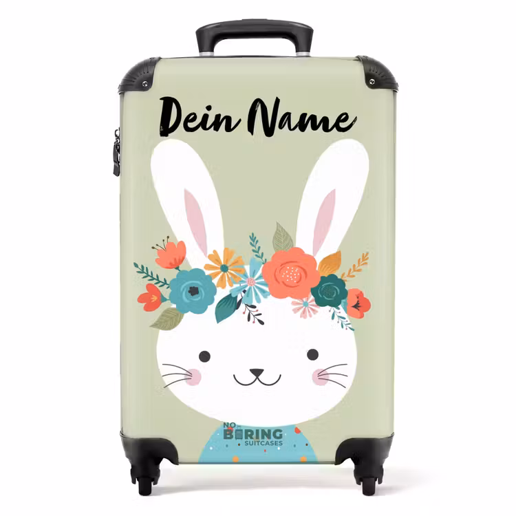 Hippie haas NBS - Handbagage koffer - Kinderen Unisex middel -productfoto_recht
