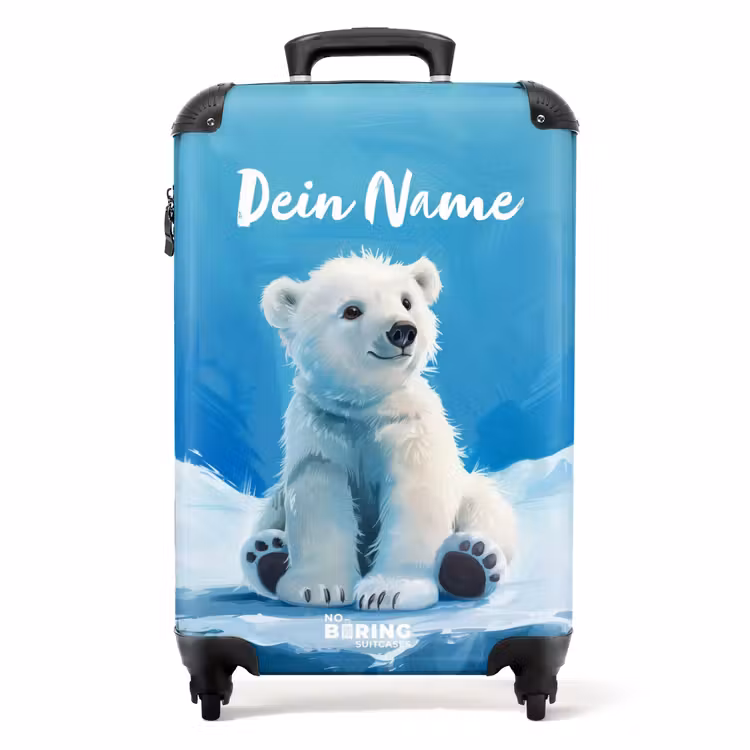 IJsbrand ijsbeer NBS - Handbagage koffer - Kinderen Unisex middel -productfoto_recht