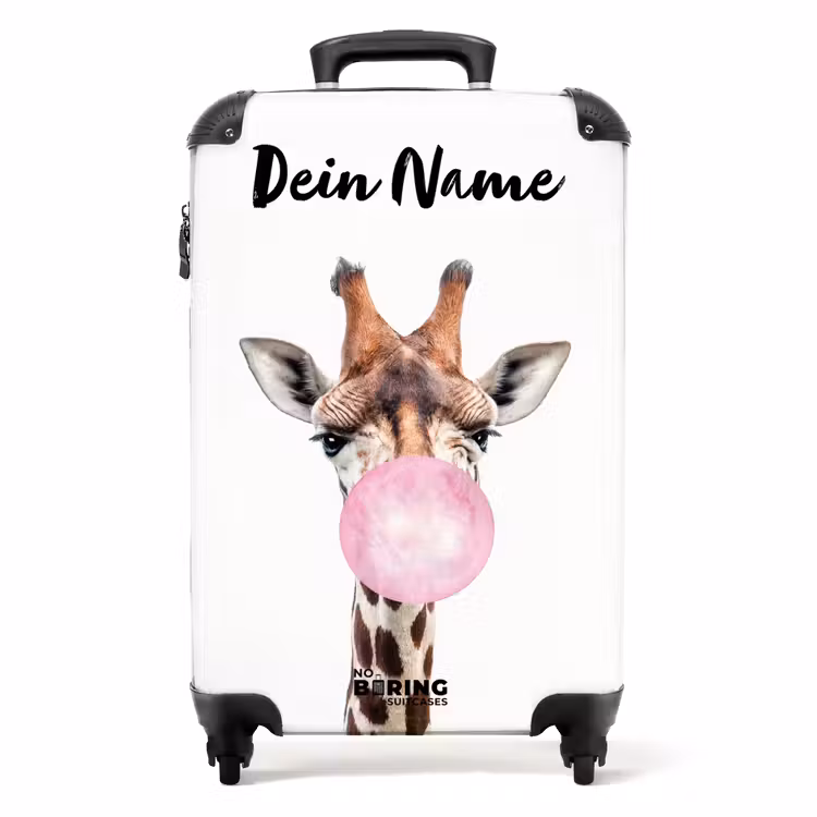 Kauwende Kobus NBS - Handbagage koffer - Kinderen Unisex middel -productfoto_recht