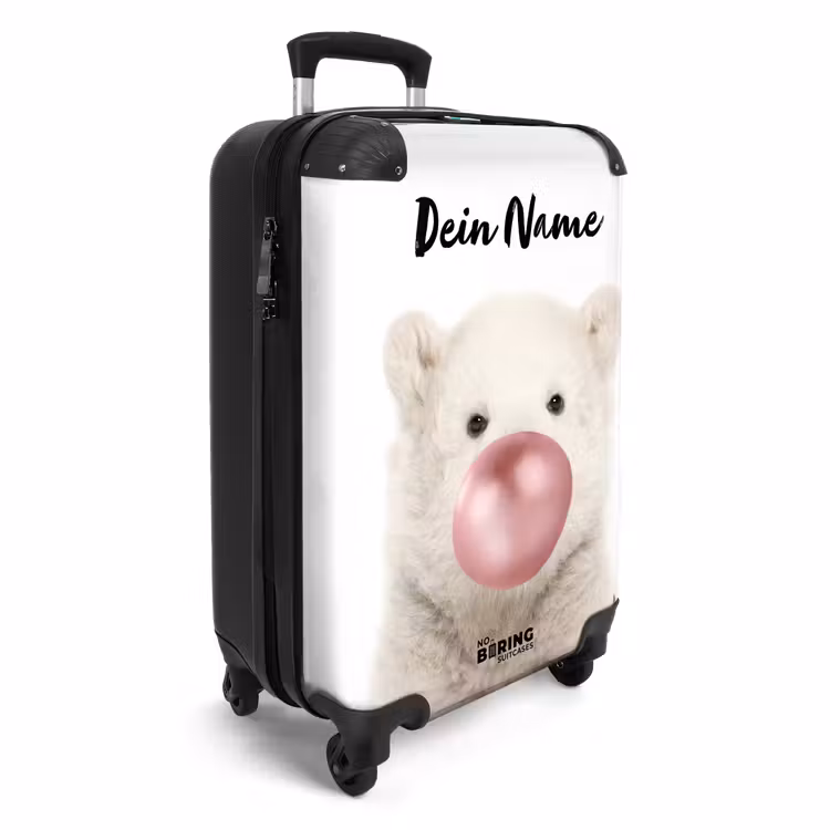 Bubblegum beer NBS - Handbagage koffer - Kinderen Unisex middel -productfoto_3d