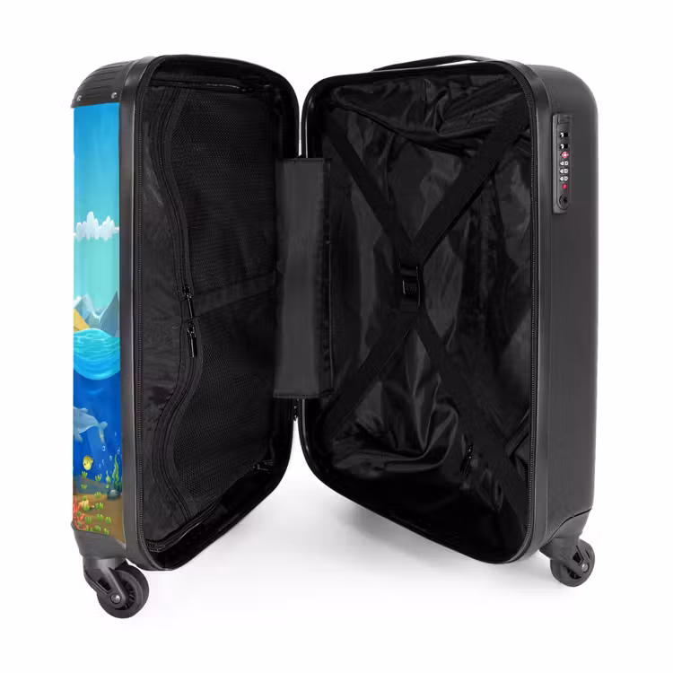 Koraalkaper NBS - Handbagage koffer - Kinderen Unisex middel -binnenkant