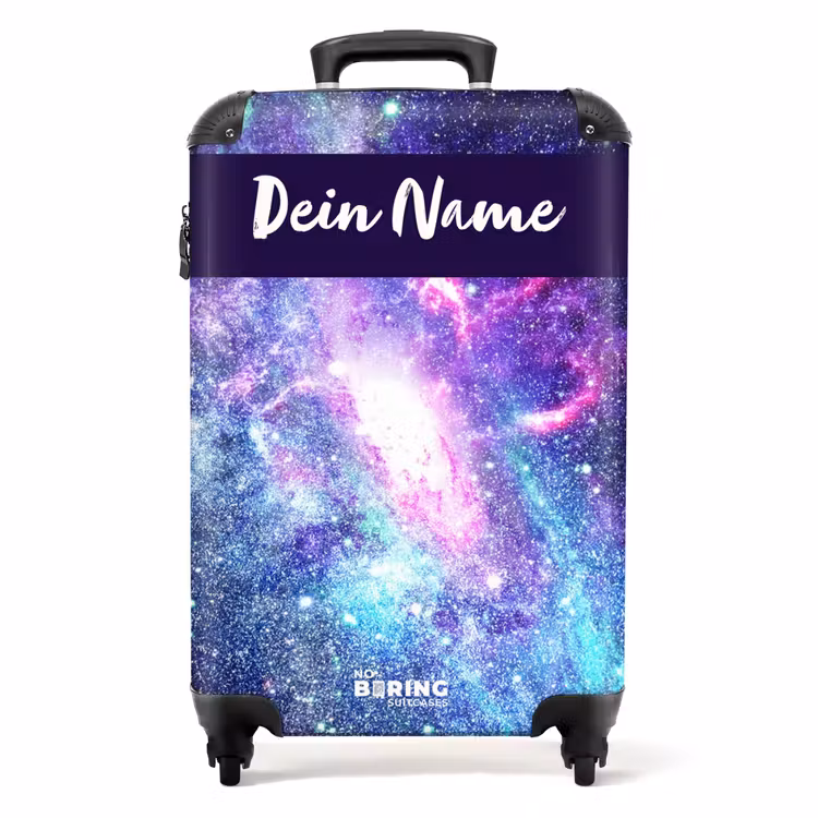 Kosmische kleurexplosie NBS - Handbagage koffer - Kinderen Unisex middel -productfoto_recht